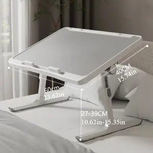 Foldable Universal Workstation |   Dual-Adjustable Laptop Stand for Bed/Sofa/Floor,Oversized Portable Laptop Bed Table