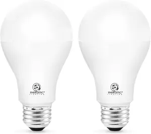 E ENERTIC LIGHTING 150 Watt LED Light Bulb, Super Bright A21 Daylight 5000K, Non-Dimmable, 2300lm, High Lumen Light Bulbs, UL Listed, 2-Pack