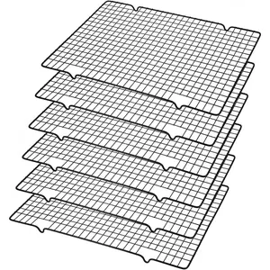 Packs Cooling Racks 16"x10" Baking Rack for Cooking and Baking Oven Wire Rack Cooling Drying Roasting Rack Heavy Duty Baking Rack for Roasting Cooking Grilling Drying