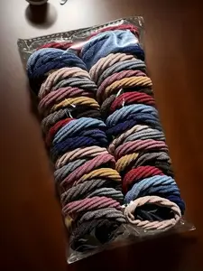 50pcs Solid Hair Ties for Women, Daily Use Casual Hair Accessories for Pigtails, Ponytail Holders, Hair Elastics, Scrunchies, Gym Sport