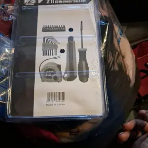 21 Piece Homeowner Tools Set - Essential DIY Kit for Home Repair & Maintenance - Includes Screwdrivers, Wrenches, & More - Perfect for DIY Enthusiasts