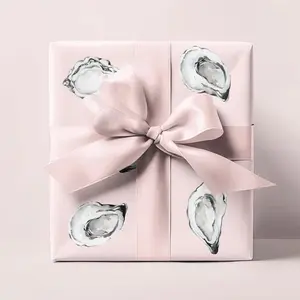 Pink Oyster Wrapping Paper Roll