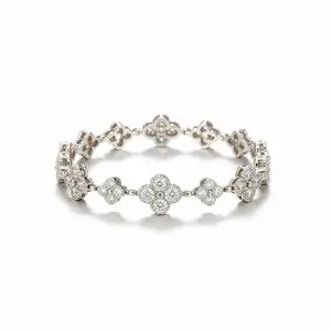 Silver Clover Bracelet