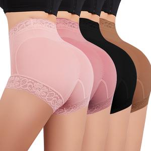 Women's High-Waist Lace Non-Slip Shaper Underwear - Waist Control, Buttocks Lifting, Invisible Elastic, Compression, Smooth, Minimalist, Lightweight for Weddings, Daily Wear