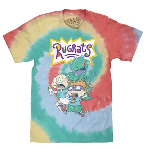 Reptar, Tommy, and Chucky Rugrats Tie Dye T-Shirt - Gum Drop