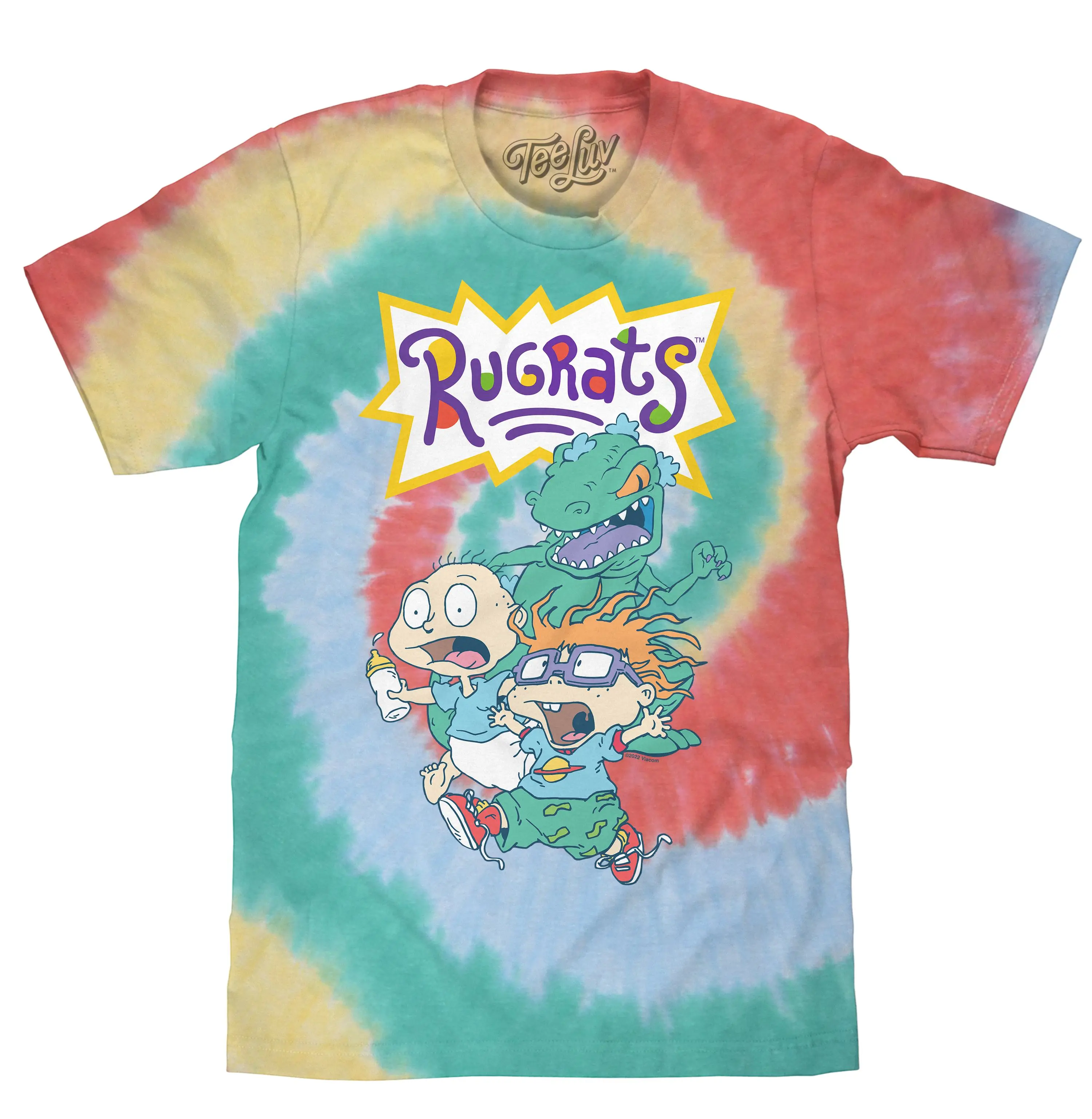 Reptar, Tommy, and Chucky Rugrats Tie Dye T-Shirt - Gum Drop