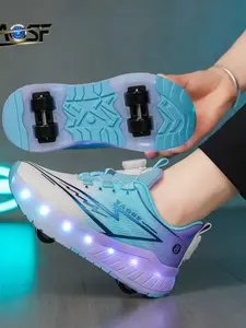 Fashion Children LED Roller Skates, High-End Glowing Sports Shoes, Youth Upgrade Version, Light Comfortable Safety Ice Skates