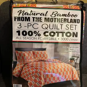 Bed cover 3 PC quilt set 100% cotton