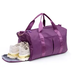 Duffle Bag For Women, Sports Duffel Bag for Gym with Wet Pocket & Shoe Compartment, Overnight Weekender Travel Bag