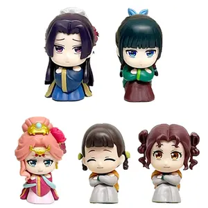 In Stock The Apothecary Diaries Maomao Jinshi Mini Figure Anime Periphery Kawaii Sitting Toys Desktop Car Ornaments Model Gifts