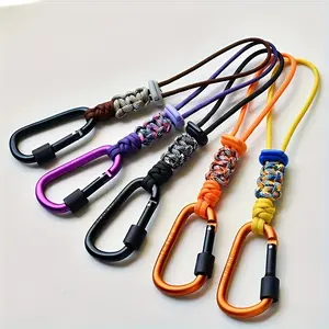 Outdoor lanyards with climbing buckles, outdoor climbing accessories, multi-functional lanyards, portable lanyards, are very suitable for outdoor camping, hiking and mountain climbing