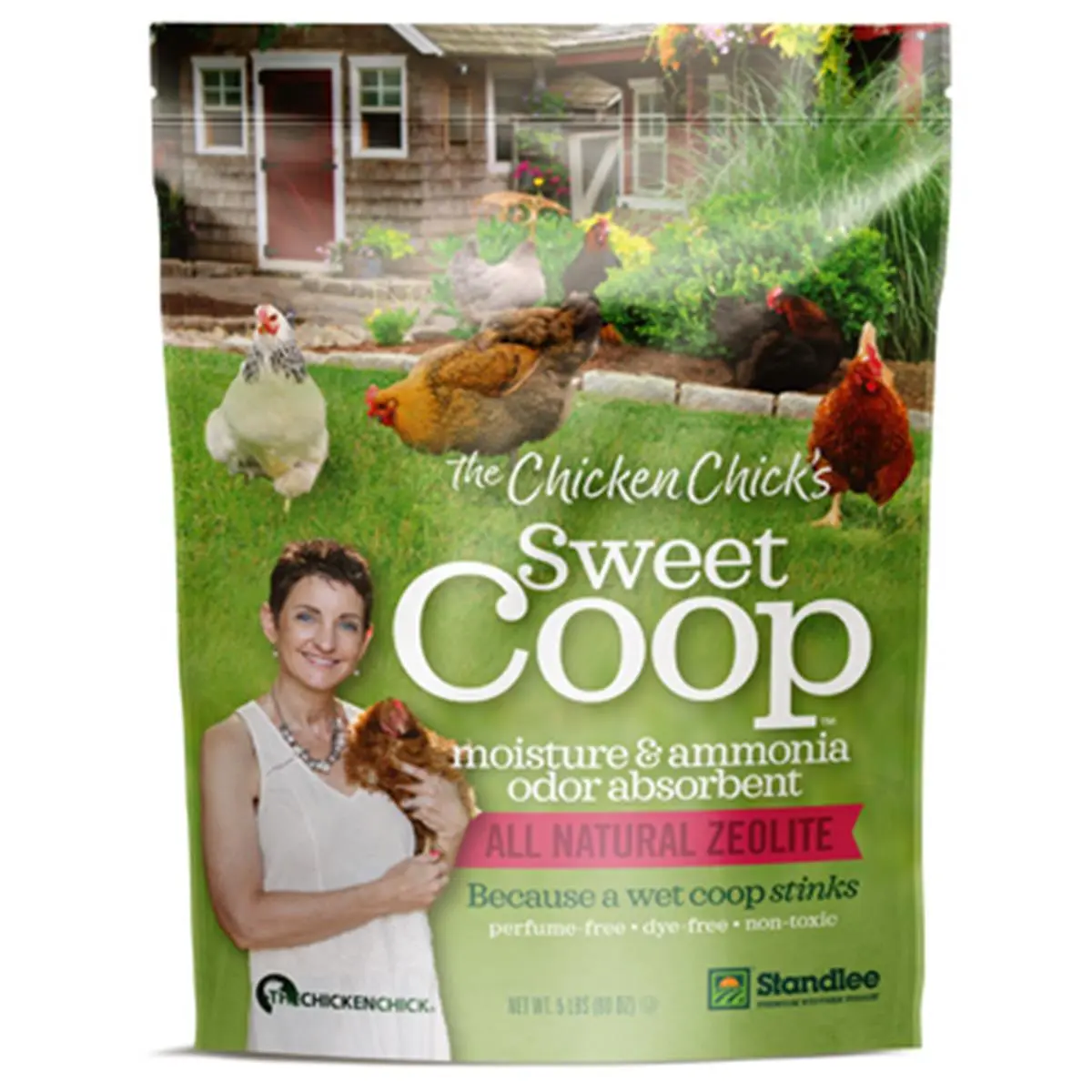212 MAIN Standlee Hay Sweet Coop Natural Zeolite Ammonia Neutralizer (5 lbs) - Moisture-Absorbing Odor Control for US Bird Feeding Supplies, Feeder Accessories