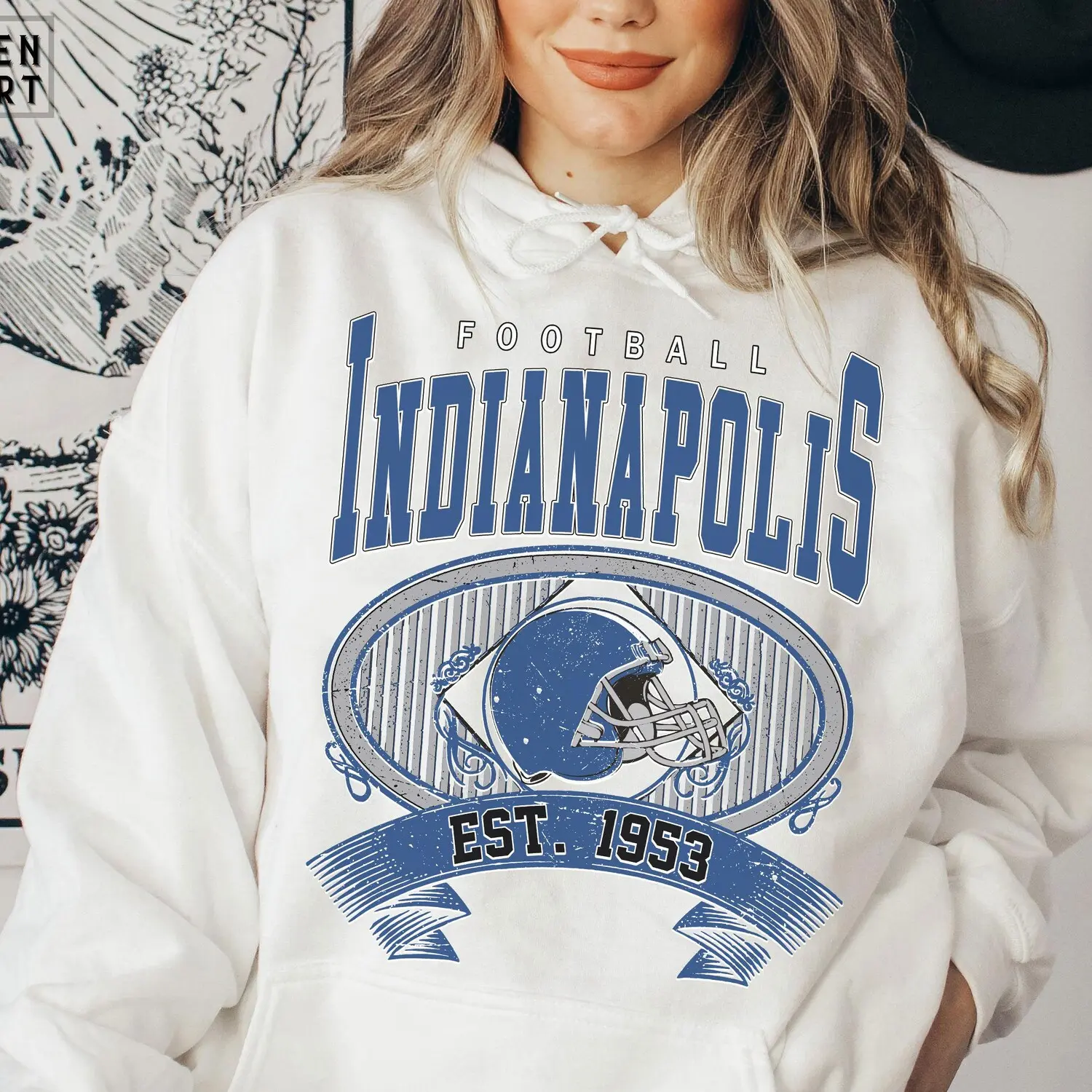 Vintage 90s Style Indianapolis Football Hoodie Sweatshirt, Game Day, Indianapolis Team Football Shirt, #CColtt merch,Sunday Indianapolis Football JO4Y
