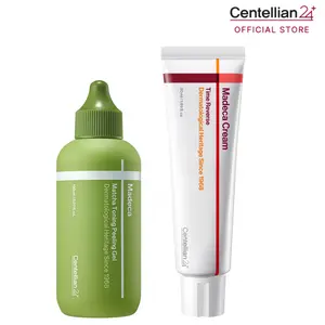 [Centellian24] Madeca-Matcha Duo | Madeca Matcha Toning Peeling Gel + Time Reverse Cream | Brighten + Lift + Nourish + Glow | Korean Skincare