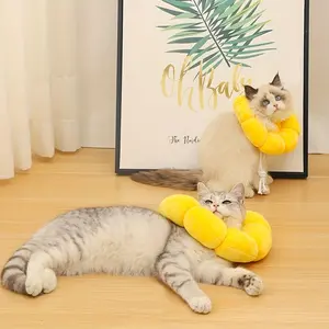 The latest sunflower shaped cat Elizabeth circle prevents pets from scratching and adds soft and comfortable fabric with adjustable elasticity to prevent detachment. It is full and lightweight, allowing for free eating, drinking, and playing