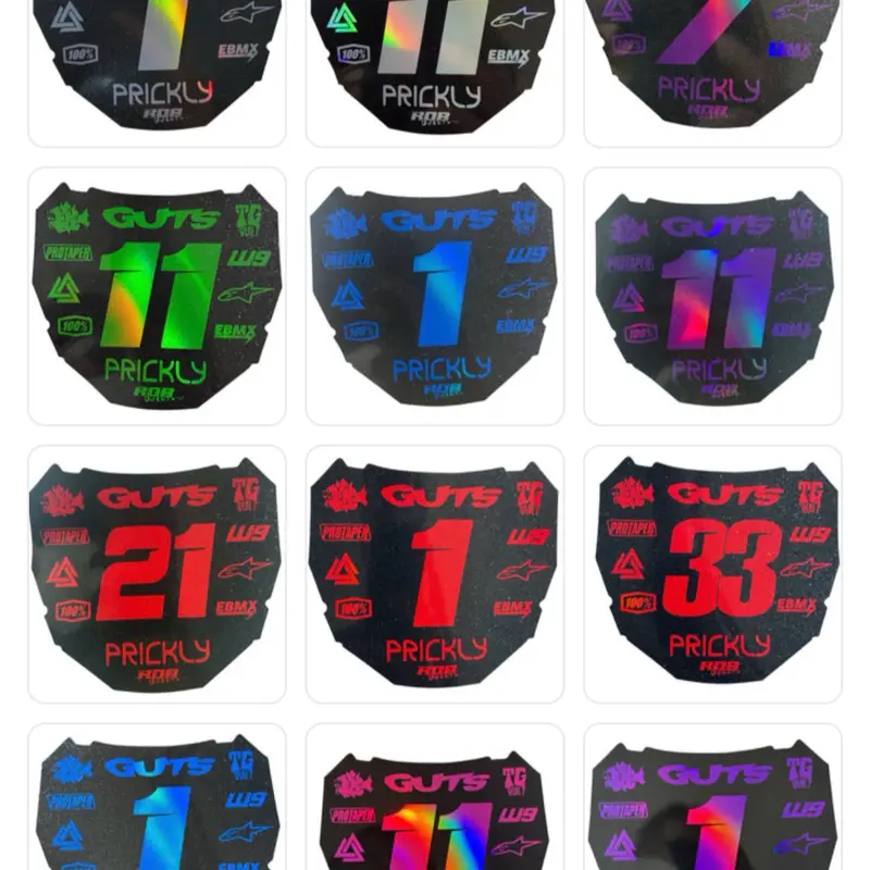 ODI Plate Decals - Metallics — 11 Logo Design ODI Plate Decals - Metallics — 11 Logo Design