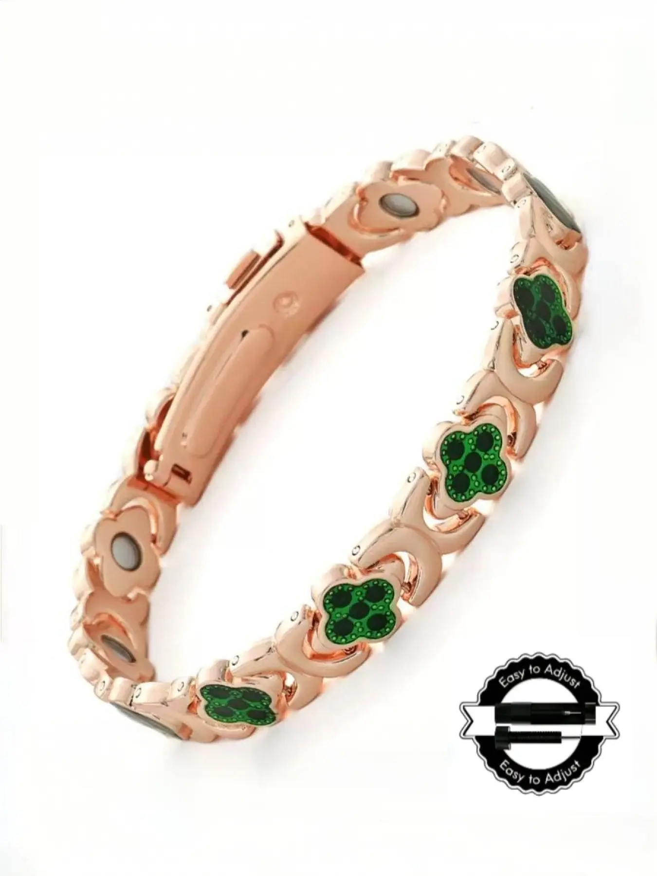 Women's copper bracelet, magnetic copper bracelet, High Quality Bracelet, powerful magnet, Mother's Day gift, or a gift for your girlfriend, Adjustable Minimalist Bangle. (Includes regulator.)