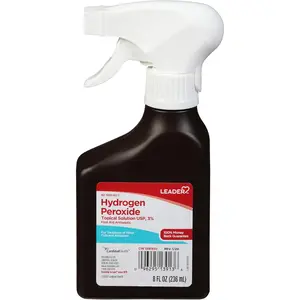 Hydrogen Peroxide 3% Topical Solution, First Aid Antiseptic, Multi-Purpose Cleaner, Gentle & Effective Disinfectant Spray for Home, Cuts, and Scrapes, Easy-to-Use, 8 Fl Oz Spray Bottle
