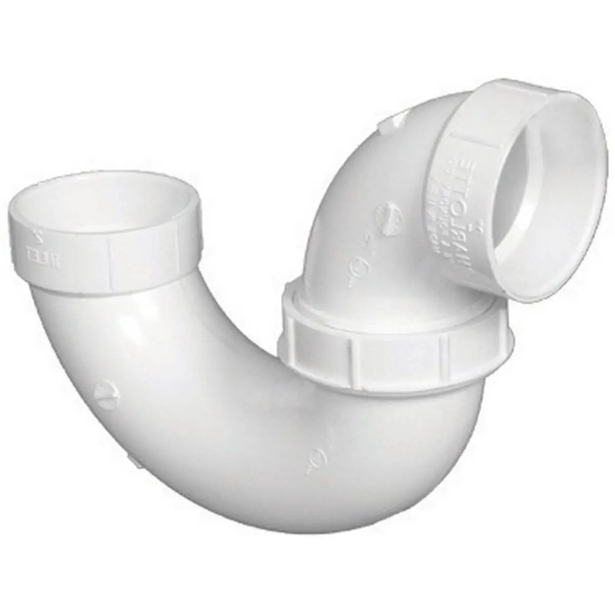 212 MAIN PVC00708P0800HA 1-1/2 in. Schedule 40 PVC P-Trap Plumbing Part for Household Appliances - Hub Ends, Threaded Connection, Waste Drain and Vent Systems