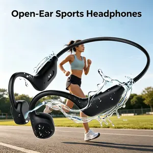 X13 Wireless Bone Conduction Earphones, Ideal for Running, Cycling, Hiking, Driving, Waterproof Sweatproof Lightweight Sports Earphones, Great Gift