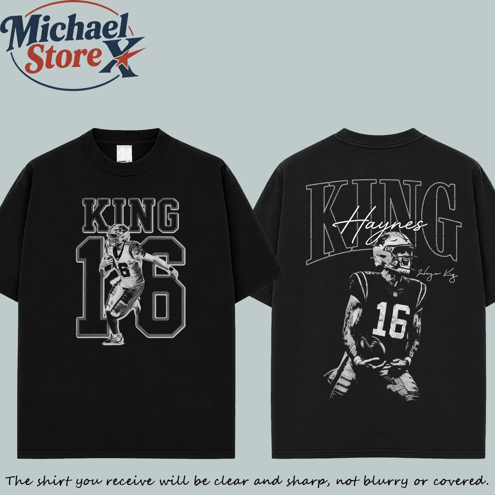 Ver 3.2 Haynes King #16 Panthers 2026 2 side Football T-Shirt Sweatshirt Hoodie, Panthers 2026 Football merch, Game Day foootball Shirt, Gift For Women, Football Gift Unisex, vibes