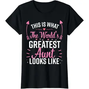 100% Cotton Best Aunt Future Aunt Aunt To Be Auntie T-Shirt