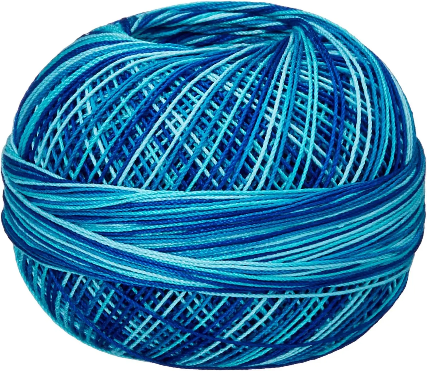 Handy Hands Lizbeth Egyptian Cotton Crochet Thread, Tatting Thread, and Knitting Thread Lace Size 20 (25 Grams 210 Yards) – HH20149, Peacock Blues Gift