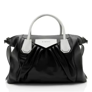 Pre-owned Givenchy Calfskin Shoulder Bags Soft Antigona Medium Satchel