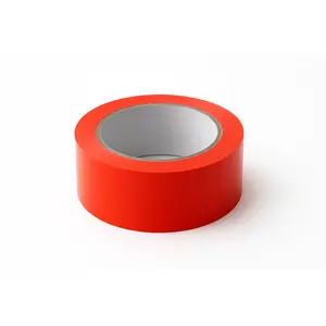 "High Visiblity" Premium 2.5 Mil PVC Flourescent Orange Tape 72YD