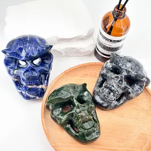 【Higher Crystal】1 count"Exquisite crystal sculpture ghost face: multiple materials, gift decoration"