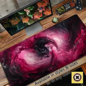 Crimson Maelstrom - Gaming TCG Playmat for Table Top Gaming - Oversized Desk Pad - Giant Mousepad XL - Lofi Desk Mat - Gamer Deskmat