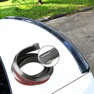 Automobile rear wing spoiler, carbon fiber pattern, soft material, 3D rear wing, suitable for all cars