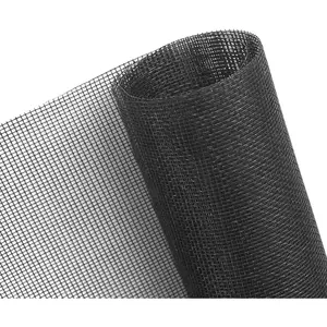 Window Screen, 39"x118" Adjustable Flexible Fiberglass Screen Door Mesh - DIY Replacement Kit for Patio Porch Door Windows and Sliding Screen Doors(Black)
