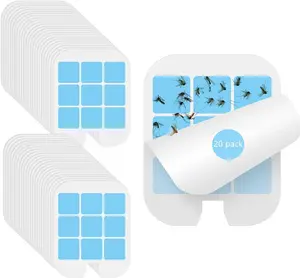 20 Pack Refill Glue Cards Compatible with Safer Home Fly Trap Refill,Applicable to SH502、SH503、23005-06 and DT3005W、DT3005W-DS3, Flying Insect Trap Refill Replacement