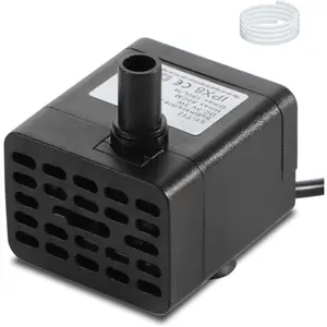 USB DC 5v 50 GPH (180L/H)  Small Water Pump with Tubing and Adjustable Flow for Tabletop Fountain, Aquarium, Fish ,  Fountain, Birdbath