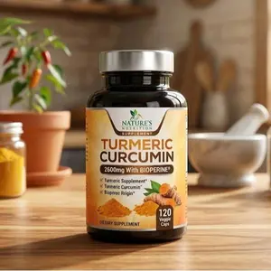 Turmeric Curcumin 2600mg w/ BioPerine Black Pepper Triple Strength Capsules