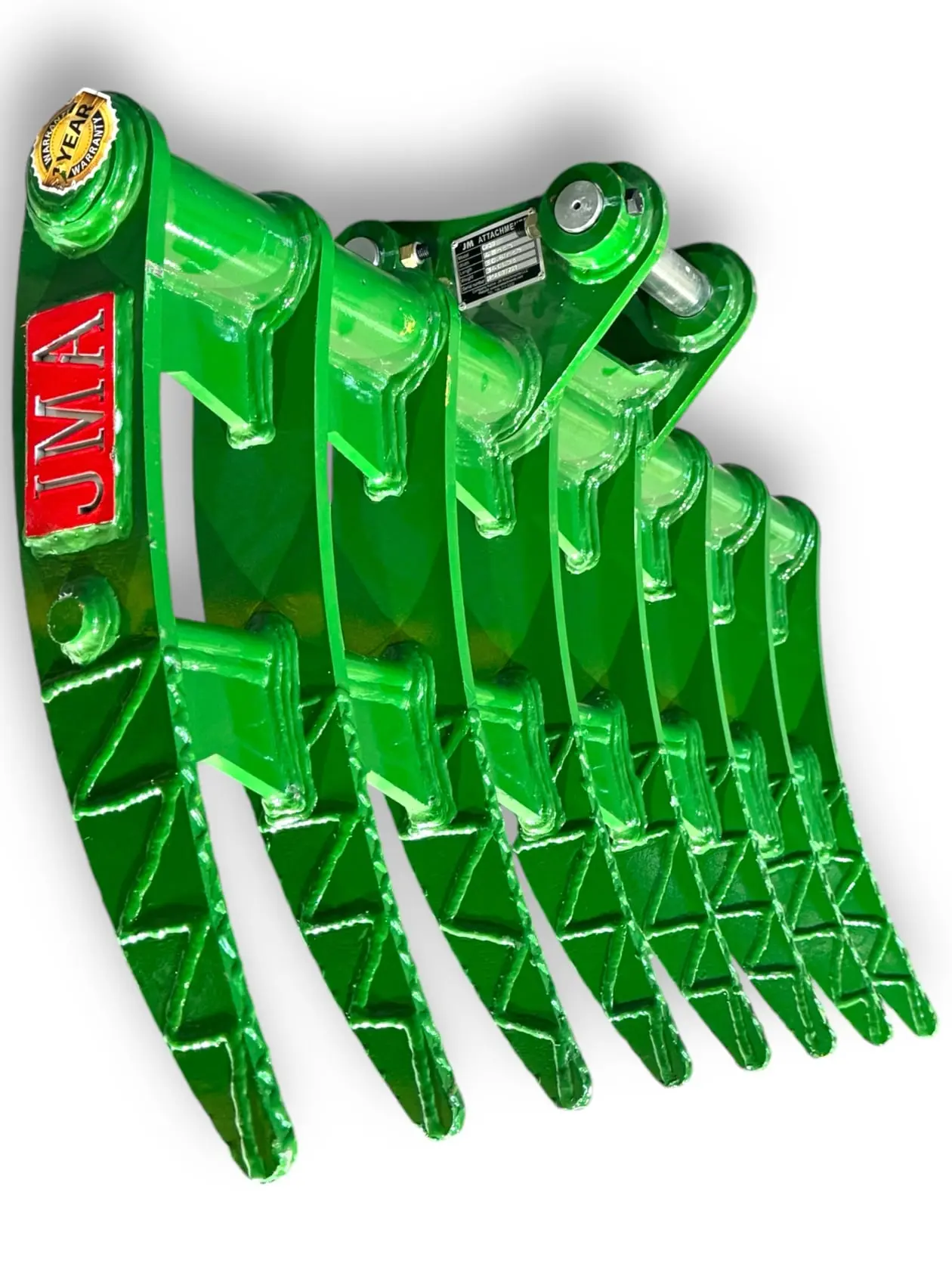 48" Brush Rake for 4 - 6 Tons Mini Excavators. 45mm Pins