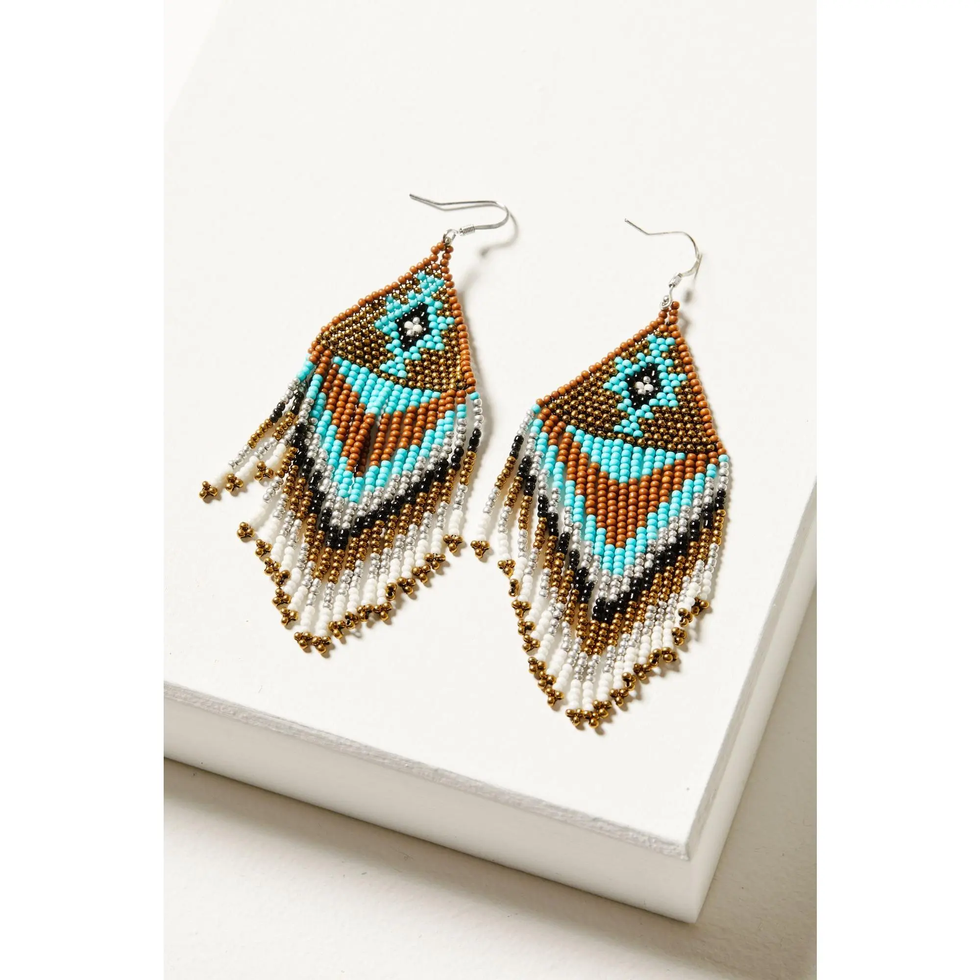 Southwestern Trail Fringe Bronze Earrings