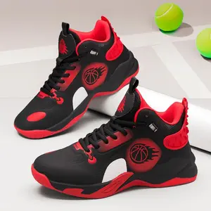 New anti-slip basketball shoes, suitable for teenagers' mid-calf training shoes, suitable for the court anti-slip feature Hoopshoes Sneakers