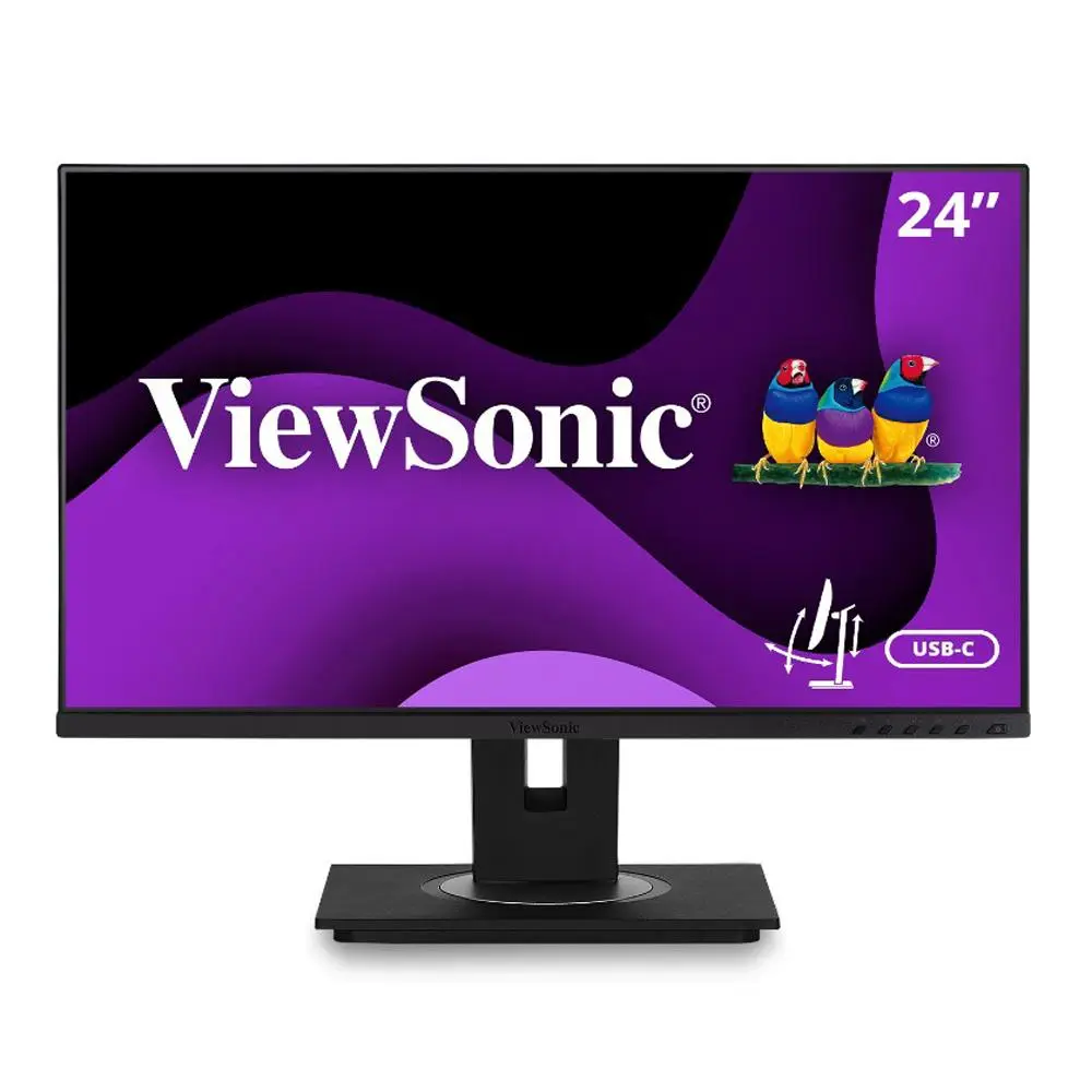 ViewSonic 24" 1080p Ergonomic IPS Docking Monitor with 60W USB-C, RJ45 and Daisy Chain
