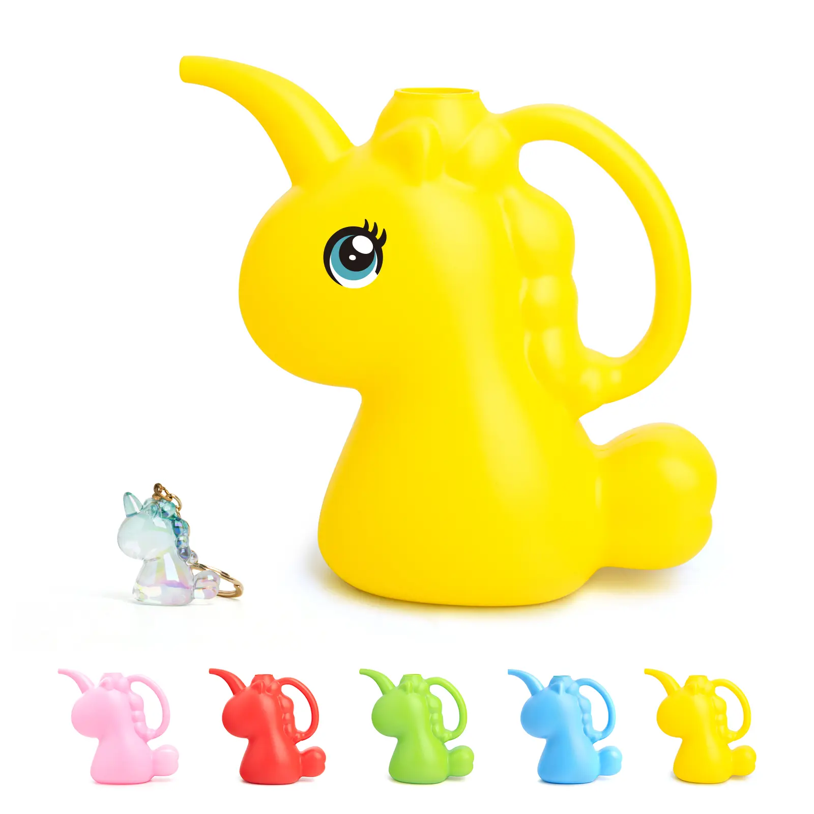 Colorful Unicorn Kids' Mini Anti-Splash Watering Can, Kid-Friendly Indoor Gardening Tool, Cute Home Decor Gift (Waterscape Decor Accessory for Home Supplies)
