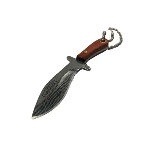 Lifespace Damascus Mini Kukri Knife with Sheath