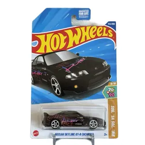 Hot Wheels Nissan Skyline GT-R HKS R33 BCNR33 164 Diecast Car (Black) H Case