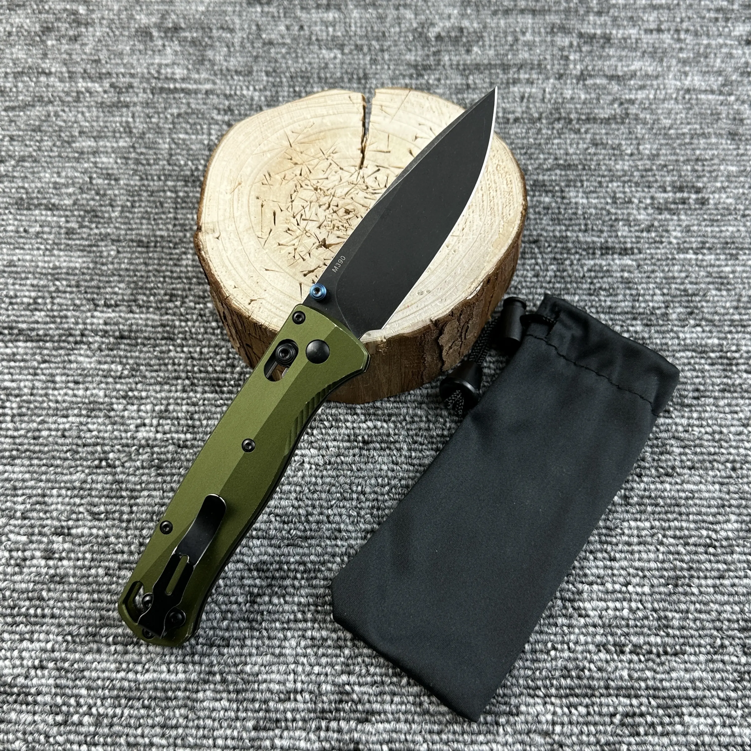 Green Handle, Black Blade 