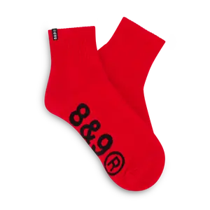Grand Prix Low Socks Red