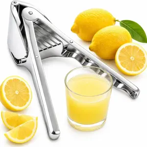 Durable Stainless Steel Manual Lemon Squeezer, Handheld Citrus Juicer, Efficiently Extracts Juice From Lemons, Limes, and Oranges