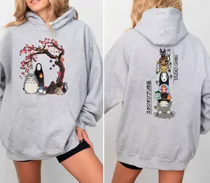 Spirited Away Studio Ghibli 2 Sides Hoodie, Ghibli Totoro Sweater, Ghibli No Face Hoodie, Hayao Miyazaki, Howl's Moving Castle Tee, Calcifer Shirt, Howls Moving Castle Shirts, Studio Ghibli Anime Shirts