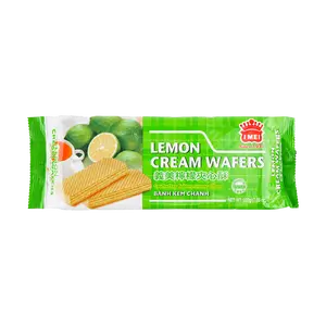 Imei Taiwan Lemon Cream Wafer Cookies 200g - Crispy Taiwanese Snack