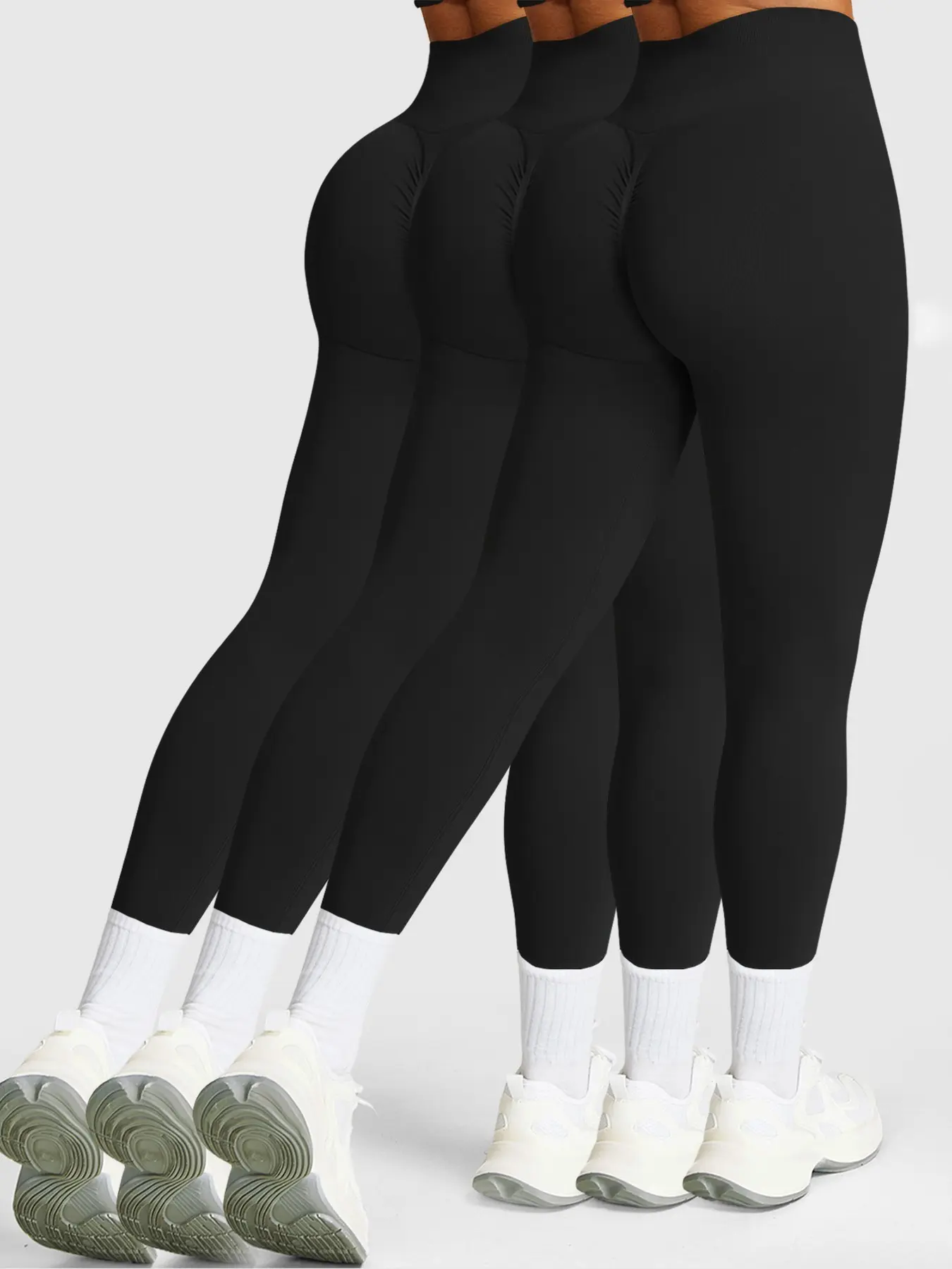 Women's Seamless Yoga Pants, High Waist Activewear, Comfortable Fit for Daily Wear, Ideal for Sports and Running, Sporty Style, All Seasons, Comfy Yoga Pants