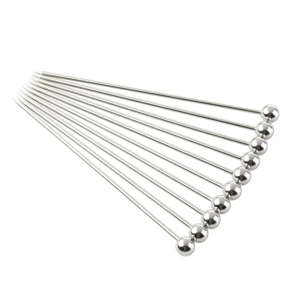 Stainless Steel Cheese Picks - 12-Piece Silver Durable Dishwasher Safe Cheese Tool, Kitchen Gadgets for Foodies, Tapas and Fruit Serving Specialty Kitchen Utensils